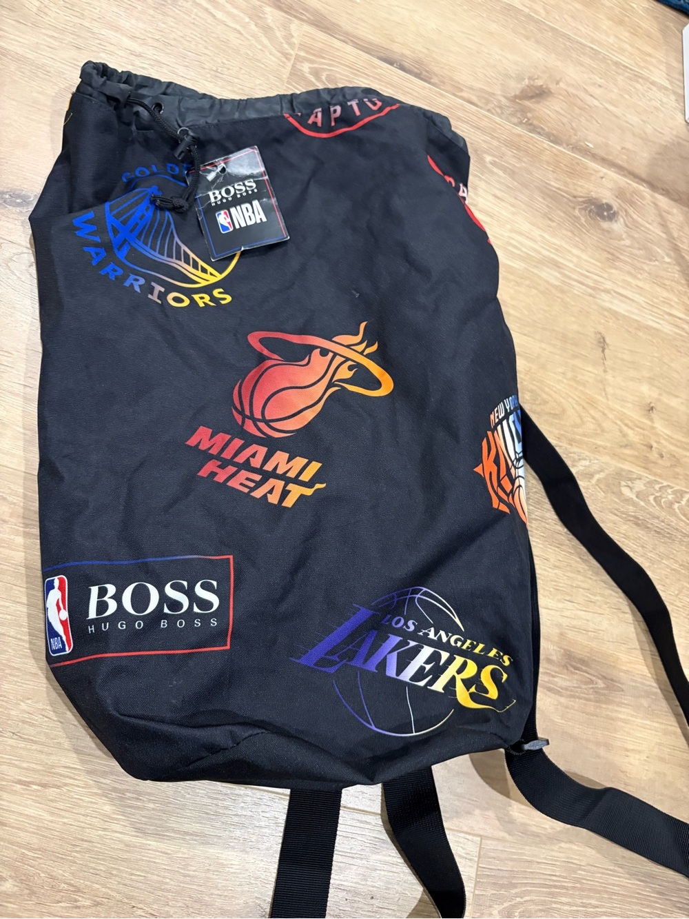Hugo Boss Black NBA Team Logos Drawstring Backpack